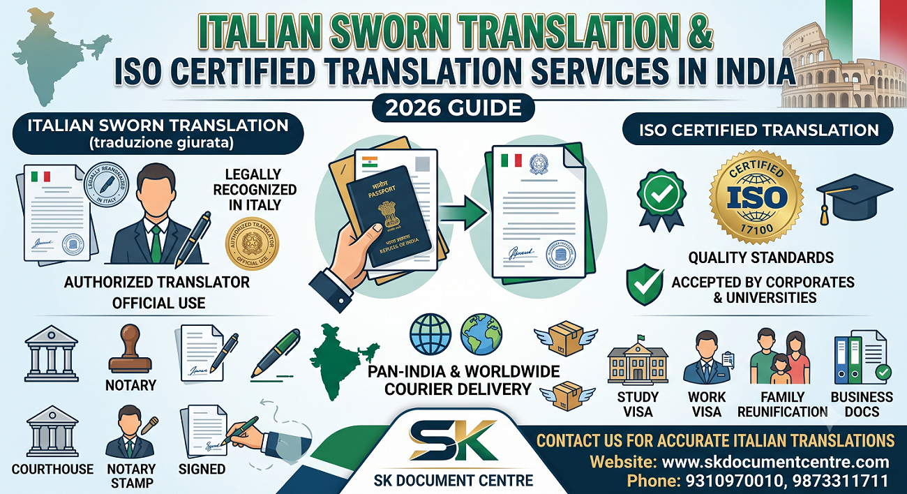 Italian Sworn Translation & ISO Certified Translation Services in India (2026 Guide)