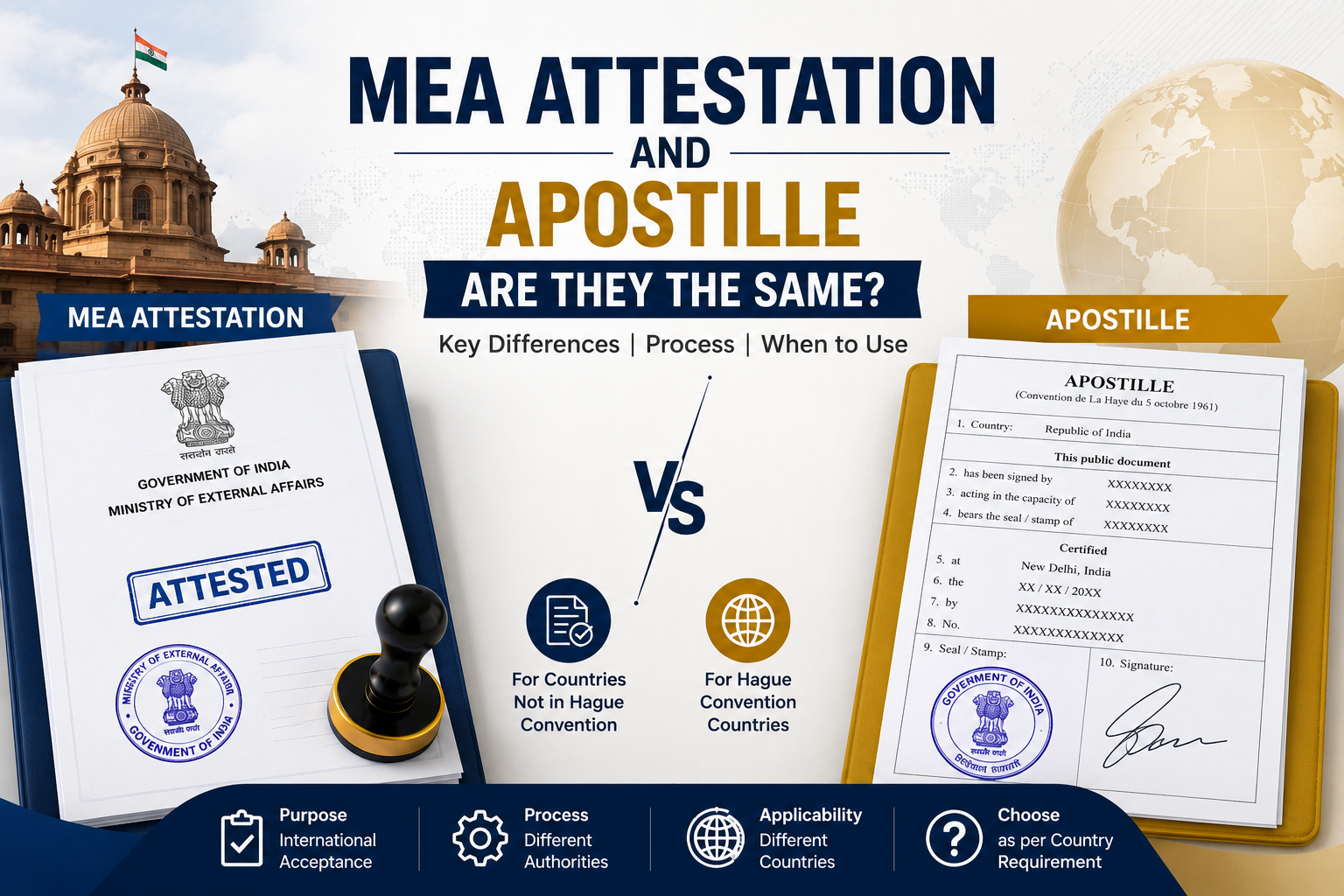Is MEA Attestation and Apostille the Same? Key Difference, Process and Use