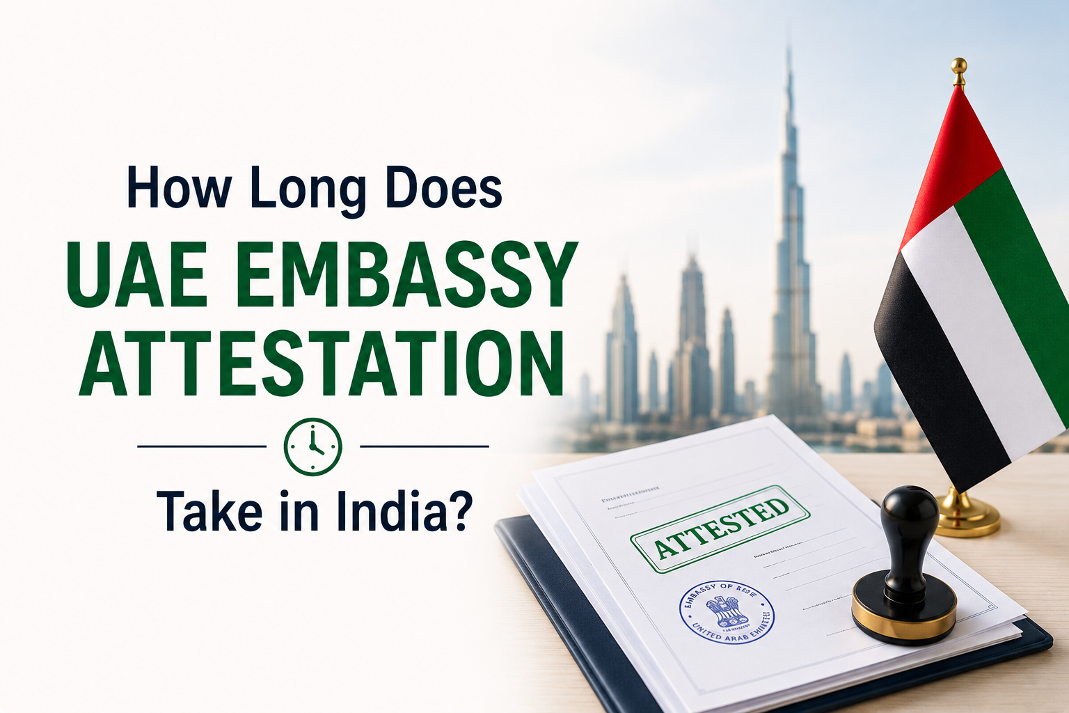 How Long Does UAE Embassy Attestation Take in India?