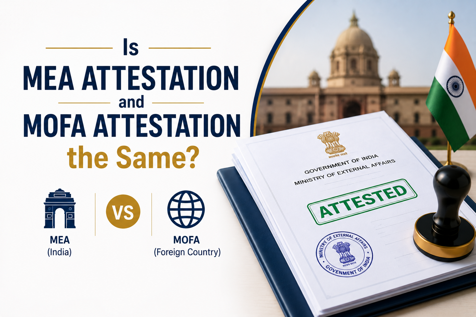 Is MEA Attestation and MOFA Attestation the Same?