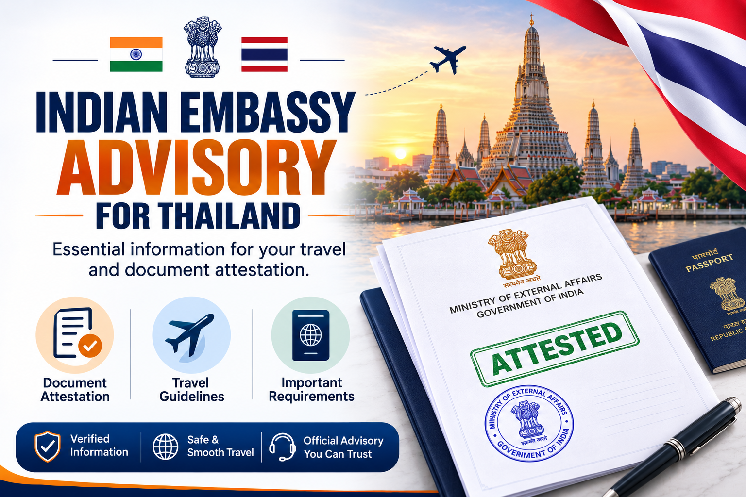 Indian Embassy Advisory for Thailand: Document Attestation, Travel Guidelines and Important Requirements