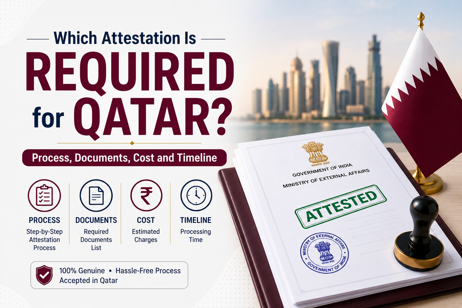 Which Attestation Is Required for Qatar? Process, Documents, Cost and Timeline