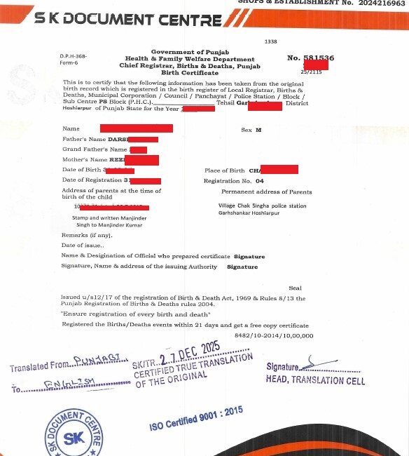 document translation services in delhi all languages