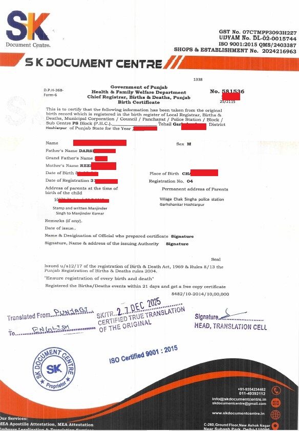 document translation services in delhi all languages